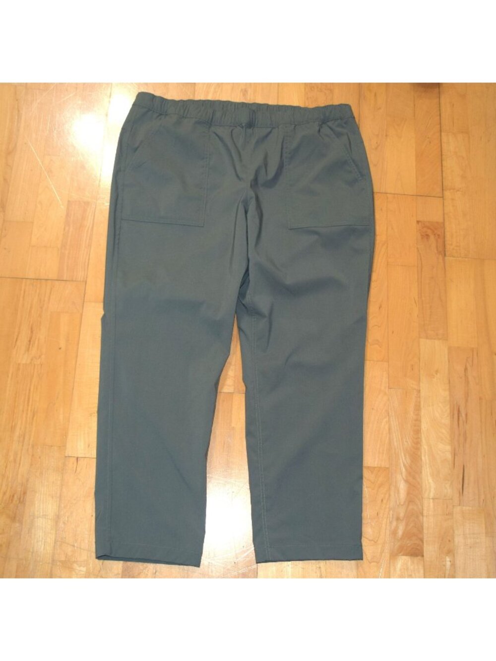 New! Eddie Bauer Women's XL Green Water Resistant Pull-On Rainer Pants